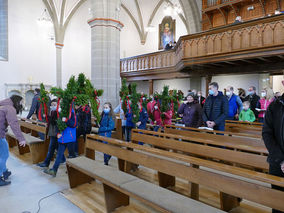 Palmsontag in St. Crescentius - Beginn der Heiligen Woche (Foto: Karl-Franz Thiede)